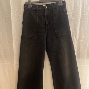 PISTOLA penny high rise wide jean - collins in black